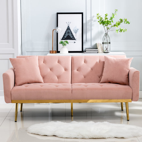 Everly Quinn Upholstered Reclining Sleeper Sofa Wayfair